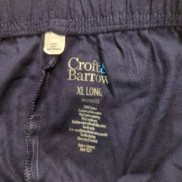 Croft & Barow Sleepwear Pants, Navy, NWT, XL Long - Picture 4 of 4
